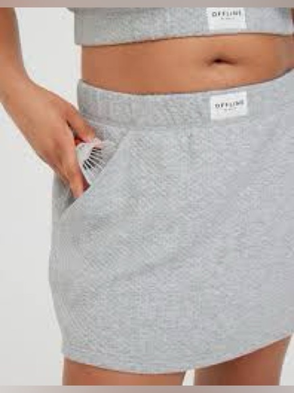 OFFLINE By Aerie Coffee Run Skirt. Grey. Size large. Great condition!